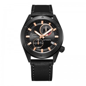 Alexandre Christie AC 3046 Black Rosegold Automatic MALIPBARG